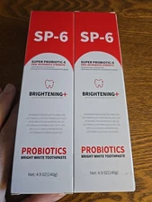 X2 MS DRWIKEY SP-6 Probiotics Bright White Toothpaste 4.9Oz Exp 3/2028 LOT OF 2