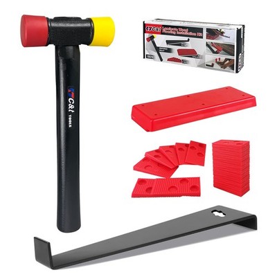 C&T 33-Piece Laminate Wood Flooring Installation Kit with Double-Face Hammer, He