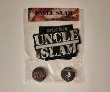 UNCLE SLAM Sticker, Pin, Patch Set Thrash Metal