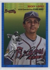 2023 Chrome Platinum Anniversary Blue Prism Refractor Nicholas Lopez Nicky 0x4h