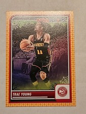 Trae Young - 2023-24 Hoops Haunted Hoops Orange Insert Card