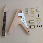 6 String White Pickguard Gold Hardware Electric Guitar — photo 3