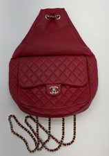 Chanel Lambskin Quilted Small In Seoul Drawstring Backpack Dark Pink BAG