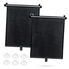 Car Window Shade for Side Windows, 2 Pack Sun Shade Retractable for Car