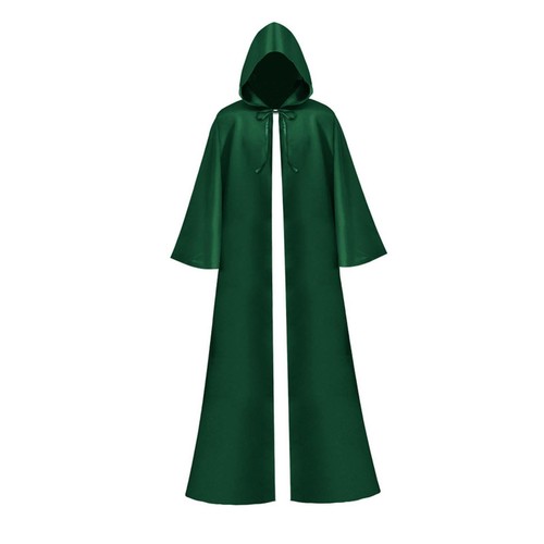 Halloween Long Cape Cape Witch Cape Long Hooded for Vintage Gathering - Picture 8 of 10
