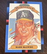 1988 DONRUSS DIAMOND KINGS #1 MARK MCGWIRE OAKLAND ATHLETICS 
