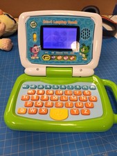 LeapFrog 2-in-1 LeapTop Touch Kids Learning Laptop Toy Computer Green Blue ABC