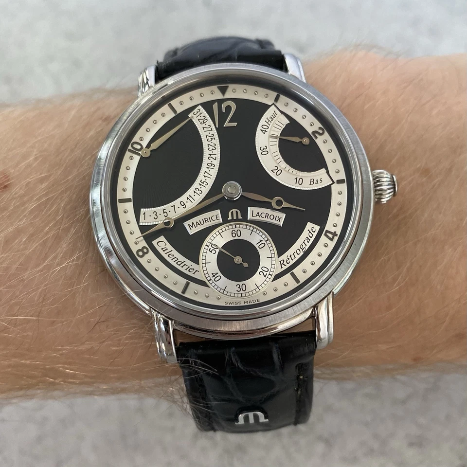 Maurice Lacroix Masterpiece Calendrier Retrograde MP6338 Watch - Full Set - Image 4 of 4