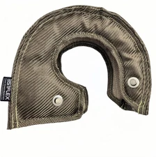 T4 Titanium Turbo Blanket Heat Shield Turbocharger Cover Wrap Natural Color