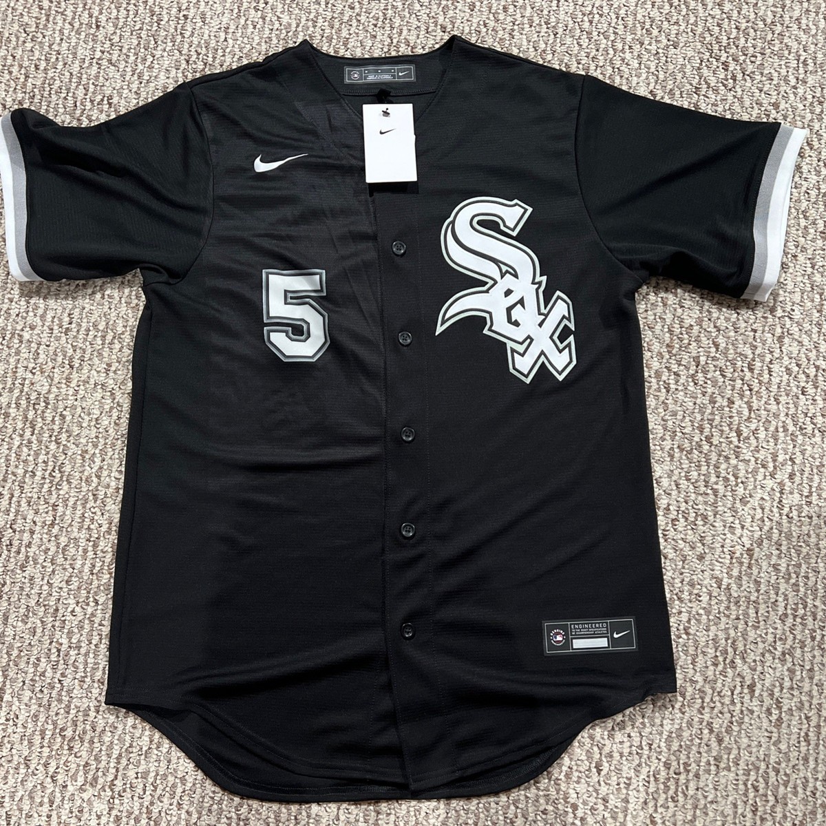 Munetaka Murakami Nike White Sox Jersey Black Away Kanji Name set