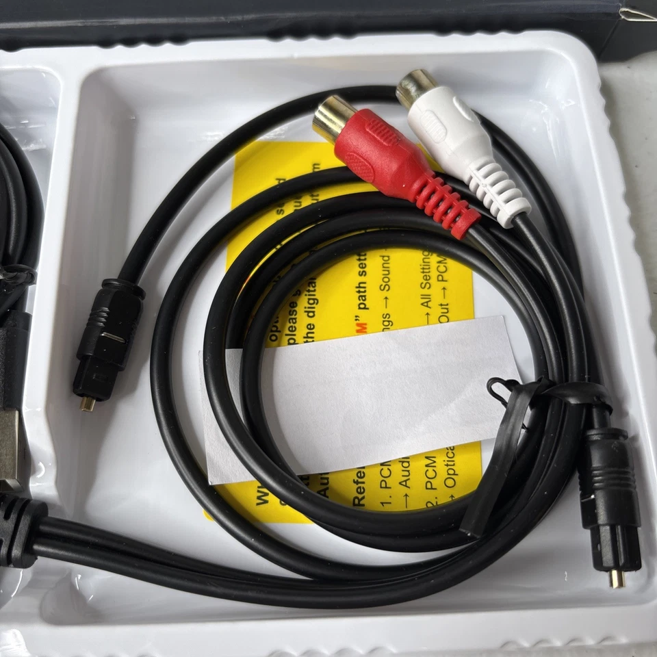 Neoteck DAC 192KHZ Converter SPDIF Optical to RCA Cable Audio Adapter 3ft T11 - Image 3 of 4