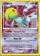 Uxie 18/123 Holo Rare Raw Mysterious Treasures Card  on eBay