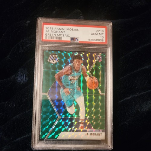 2019-20 Panini Mosaic Green Ja Morant #219 Memphis Grizzlies RC PSA 10 GEM MINT