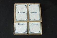 Vintage Congress 606 Canasta Card Set 108 Cards in Gold Velvet Box