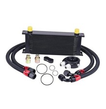Oil Cooler Kit, 10AN Transmission Engine Cooler British Radiator 16 Row