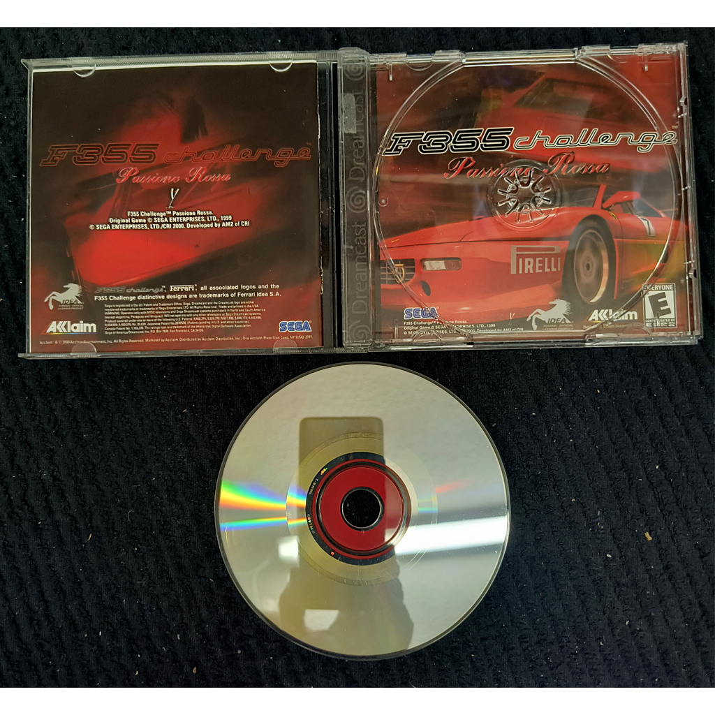 F355 Challenge Passione Rossa Sega Dreamcast Jeu - (Avec OVP) Akklaim | Achetez sur
