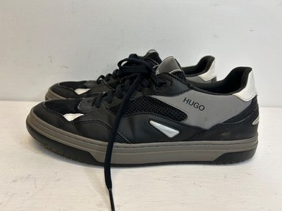 HUGO BOSS schwarz grau Turnschuhe Herren Schnürschuhe Pumps UK Größe 7