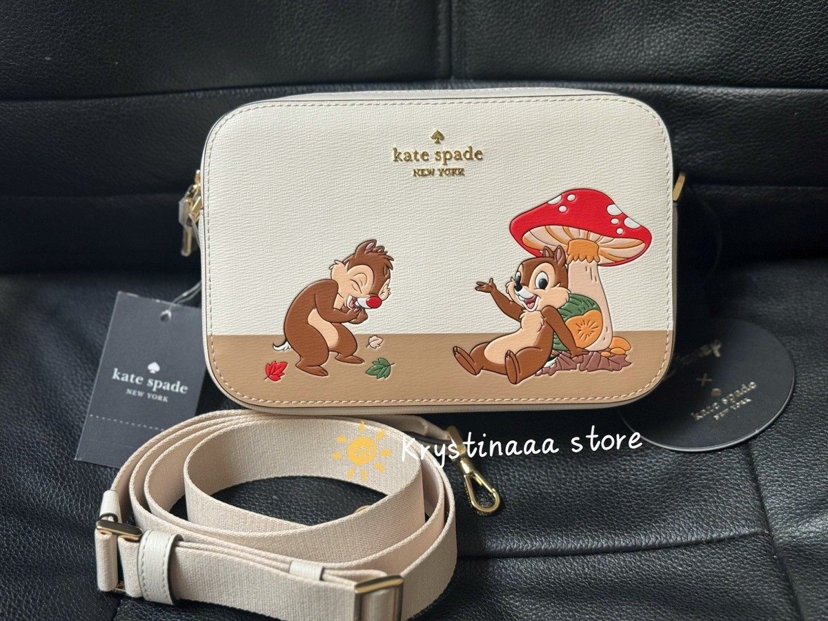 NWT Kate Spade KL902 Disney X KSNY Chip N Dale Mini Camera Bag
