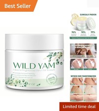 Gentle Wild Yam Cream for Hormone Balance  Moisturizing Care - 3.17 Oz