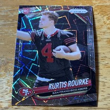 Kurtis Rourke-San Francisco 49ers-2025 Prizm Football NFL  #397-Prizm Lazer