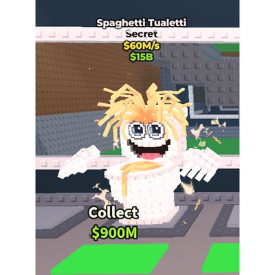 【シークレット/コード未使用】Brainrot スパゲッティ トゥアレッティ 🔥Roblox Steal A Brainrot Spaghetti Tualetti 🔥 60M/s 🔥 | eBay