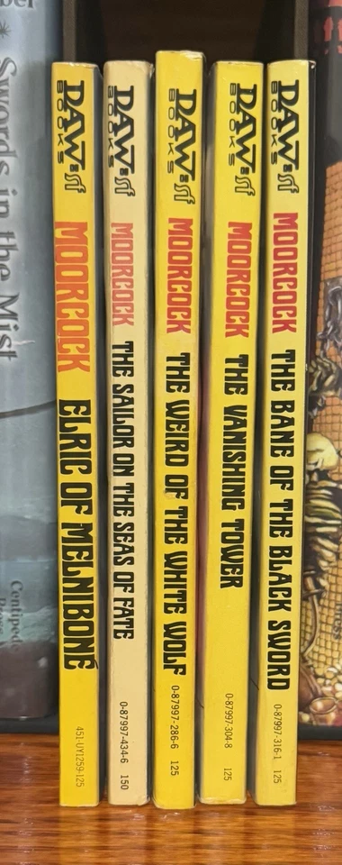 Elric Saga - Michael Moorcock DAW Paperbacks 1976 & 1977 - Melnibone - Image 3 of 4