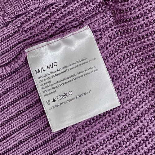 LULULEMON Athletica Cashlu Cardigan Pullover Altrosa Lavendel Lila Medium Large - Bild 13 von 14