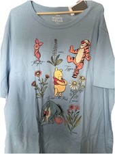 Disney Winnie The Pooh  Friends Womens Graphic T Shirt 3XL Eeyore Tigger Piglet