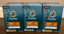 3 Caribou Coffee 611247401095 10 Count Medium Roast K-Cup exp:02/June /2026