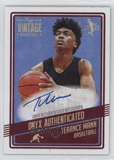 2021-22 Onyx Vintage Auto Terance Mann #VATM Auto f1y