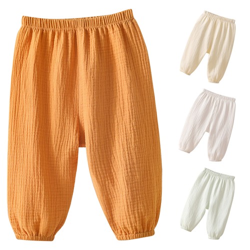 Baby Bloomers Elastic Waistband Trousers Basic Cotton Pants Comfy Boys Girls - Picture 2 of 20