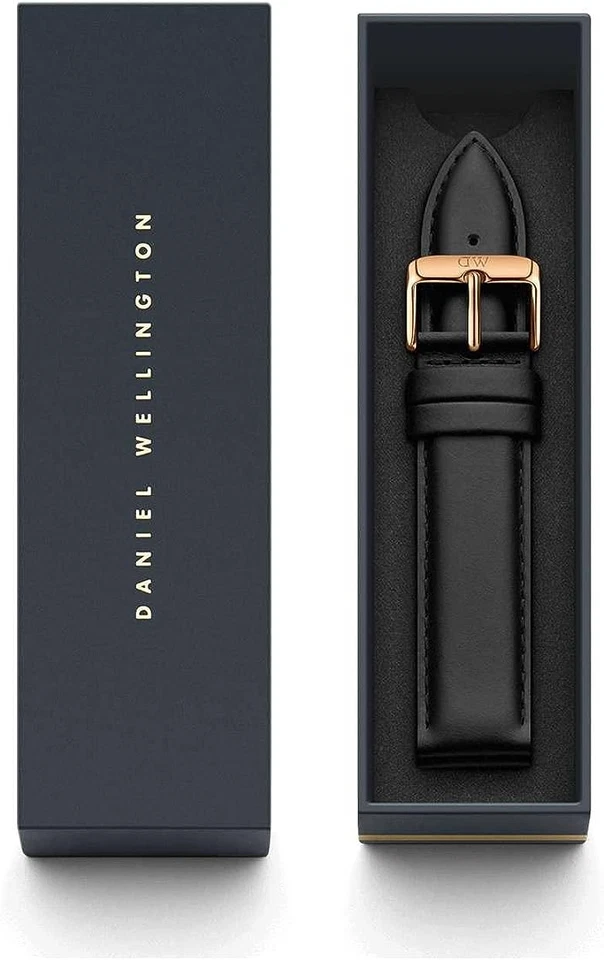 Daniel Wellington DW00200007 Classic Sheffield Italian Leather Watch Band, Black - Image 2 of 3