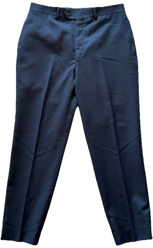 JoS. A BANK 32x27 Navy Blue Traveler's Collection Golf Chinos Flat Dress Pants - Picture 2 of 8