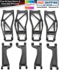 Fits Traxxas 1/10 Wide-Maxx A-Arms F & R Upper Lower Black Suspension 89086-4