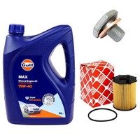 MotoröL Filter Set 15W-40 4 Liter + ÖLablassschraube FüR Citroen Suzuki Liana