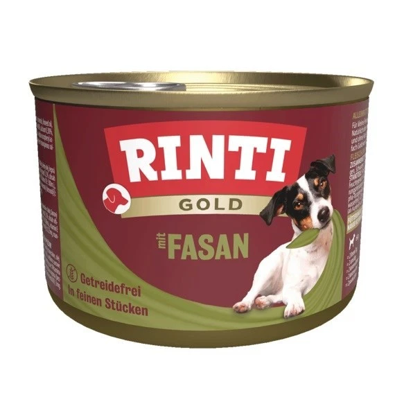 4000158910288 RINTI Gold Pheasant - Nassfutter für Hunde - 185g RINTI
