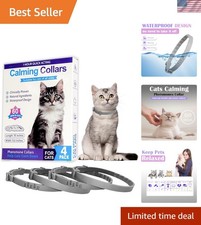 Natural 60-Day Calming Collar for All Cat Breeds - Pheromone Eco-Friendly