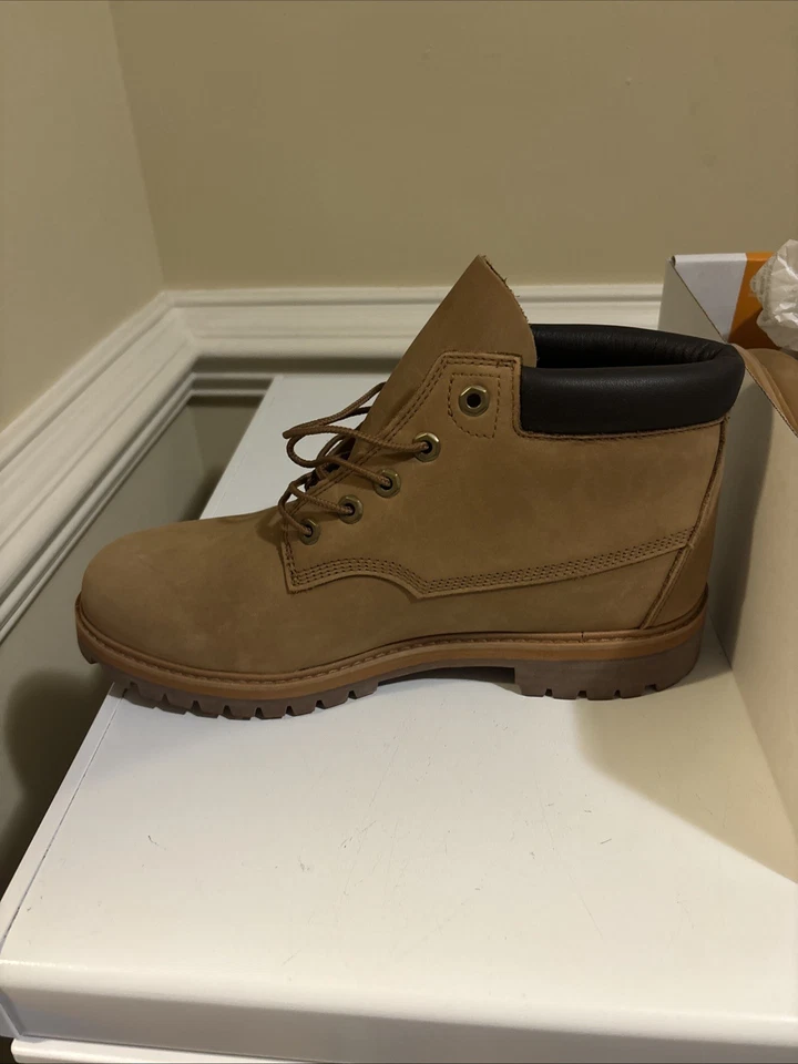 Timberland Premium Men's Boots Wheat Nubuck Size 10.5- #TB0A6F85 NEW! - Image 2 of 4