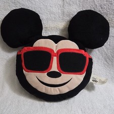 Disney Emoji Mickey Mouse Pillow Plush Sunglasses Face Cushion 11