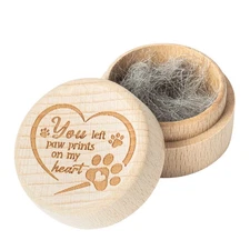 Dog Memorial Keepsake Box, Wooden Pet Urns Memorial Gifts for Loss of Dog Cat...