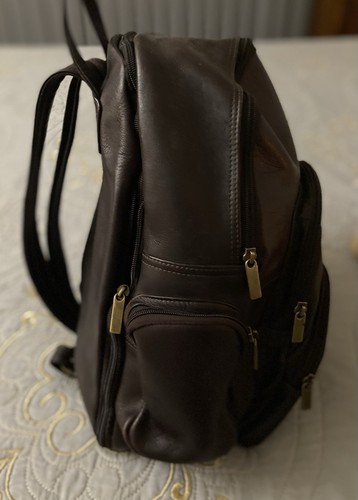 Leather Backpack By David King, Boston - Picture 2 of 6