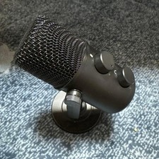 Maono Condenser Microphone with Stand, Black, Gain Headphone Control