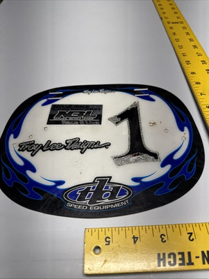 #ad Troy Lee Designs BMX Number Plate Mid School Racing Bike Bicycle Vintage NBL ABA $25.00