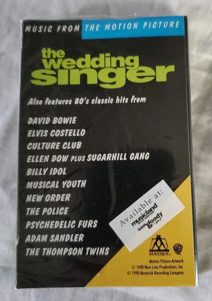 The Wedding Singer Two Song Sampler 1998 RARE Promo Cassette Tape ~ NEW & SEALED - Image 3 of 3