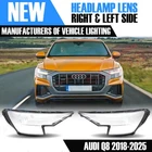 FOR AUDI Q8 SQ8 LEFT RIGHT SIDE FRONT HEADLIGHT LENS COVERS 2018-2025
