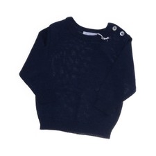 Selana, Strickpullover, Größe: 68, Blau, Merinowolle, Feinstrick #bx8