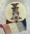 Civil War Veterans GAR Grand Army of the Republic Button Pin 1910 Burnam 238