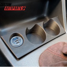 Bmw E30 Double Cup Holder Center Console Insert 1984-1991 Plug And Play Bmw E30 Double Cup Holder Center Console Insert 1984-1991 Plug And Play