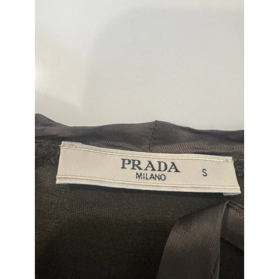 Prada Stunning Women’s Blouse, Sz Medium Green - Image 2 of 4