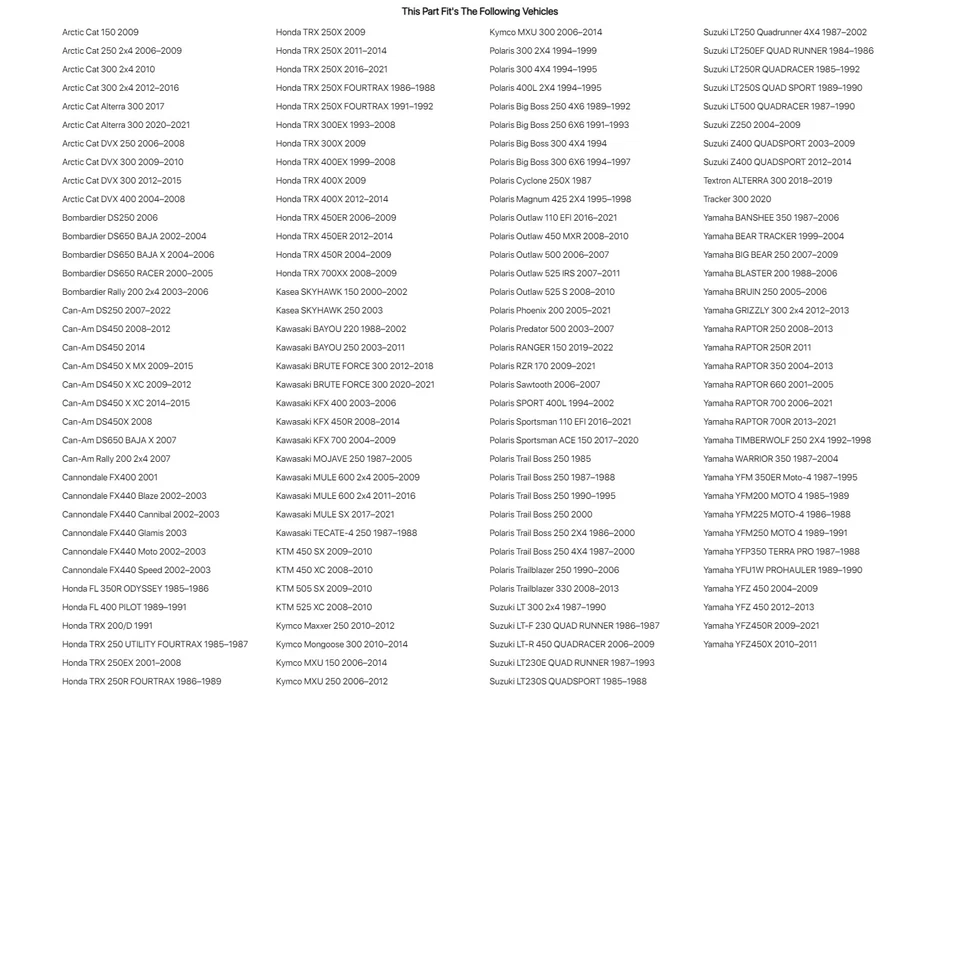 ITP Holeshot HD Tire 22x7-10 For YAMAHA YFP350 TERRA PRO 1987-1988 Foto 2 de 3